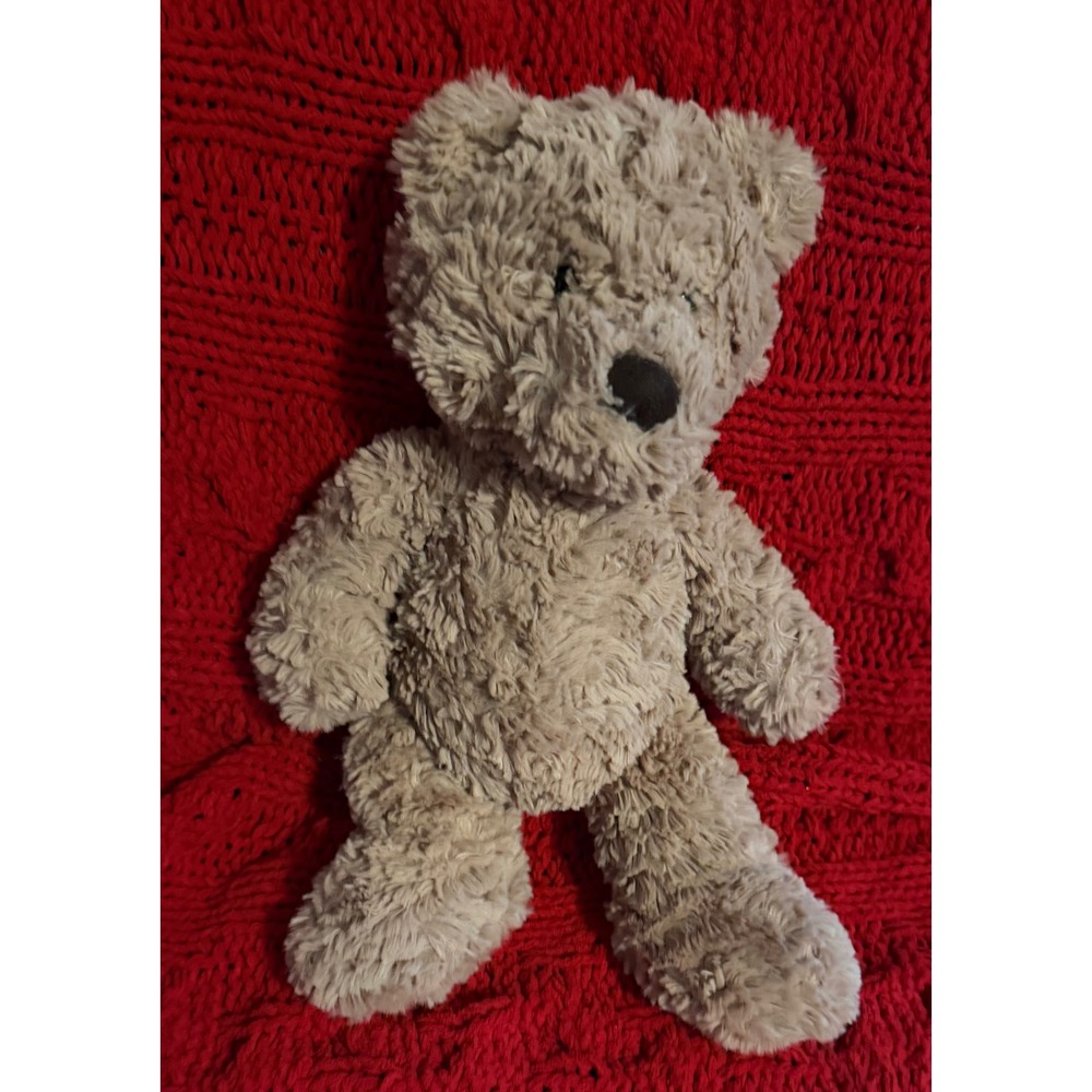 Jellycat London Bartholomew Bear Plush Tan Textured Teddy Bear Stuffed Animal